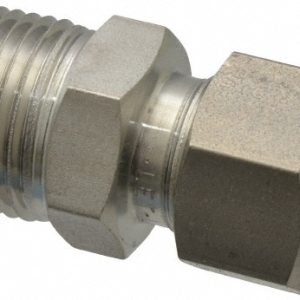 HAM-LET Compression Tube Connector: 3/8" Thread, Compression x MNPT 3002005
