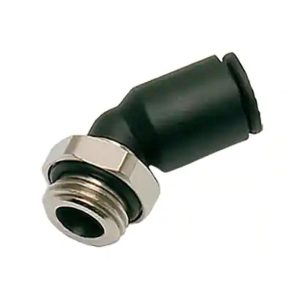 LEGRIS Push-To-Connect Tube Fitting: 45 &deg; Male Elbow, 1/4" Thread 3133 10 13