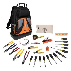 KLEIN TOOLS Combination Hand Tool Set: 28 Pc, Electrician's Tool Set 80028