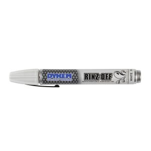 DYKEM Liquid Paint Marker: White, Water-Based, Medium Tip 44709