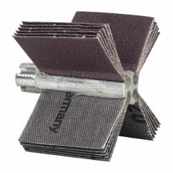 MERIT ABRASIVES 120 Grit, Coated, Aluminum Oxide Bore Polisher 08834154102