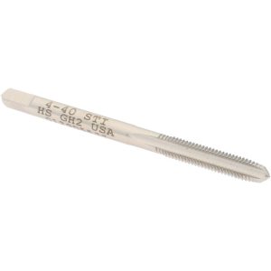 HERTEL Hand STI Tap: #4-40 UNC, H2, 3 Flutes, Plug Chamfer K007003AS