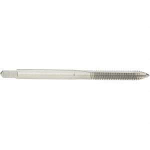 HERTEL Spiral Point STI Tap: #4-40 UNC, 2 Flutes, Plug, High Speed Steel, Bright/Uncoated K007005AS