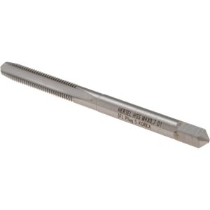 HERTEL Hand STI Tap: M4 x 0.7 Metric Course, D1, 3 Flutes, Plug Chamfer K007255AS