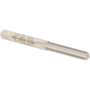 HERTEL Hand STI Tap: #10-32 UNF, H3, 3 Flutes, Bottoming Chamfer 007040AS