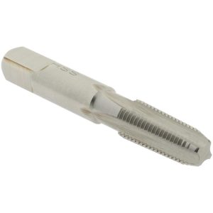 HERTEL Standard Pipe Tap: 1/16-27, NPTF, 4 Flutes, High Speed Steel, Bright/Uncoated G127024-S
