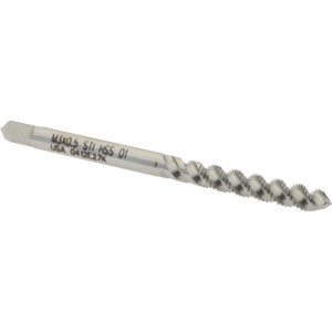 HERTEL M3x0.50 Metric Coarse/EGM, 3 Flute, 52&deg; Helix, Plug Chamfer, Bright Finish, High Speed Steel Spiral Flute STI Tap K007352AS