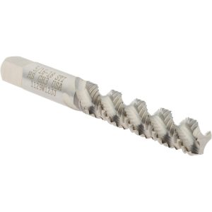 HERTEL 5/16-18 UNC, 3 Flute, 52&deg; Helix, Bottoming Chamfer, Bright Finish, High Speed Steel Spiral Flute STI Tap K007328AS