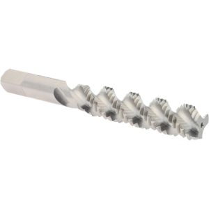 HERTEL 3/8-16 UNC, 3 Flute, 52&deg; Helix, Bottoming Chamfer, Bright Finish, High Speed Steel Spiral Flute STI Tap K007332AS
