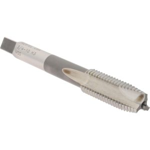 HERTEL Extension Tap: 3/4-10, 3 Flutes, H3, Bright/Uncoated, High Speed Steel, Spiral Point R867177