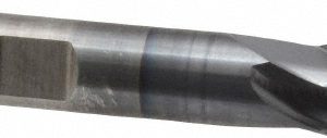 CLEVELAND 3/8" Diam, 9/16" LOC, 2 Flute High Speed Steel Keyway End Mill C38964