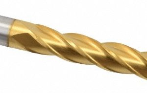 CLEVELAND Ball End Mill: 0.5" Dia, 3" LOC, 4 Flute, High Speed Steel C33356