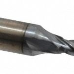CLEVELAND Square End Mill: 3/16'' Dia, 1-1/4'' LOC, 3/8'' Shank Dia, 3-1/16'' OAL, 4 Flutes, High Speed Steel C33406