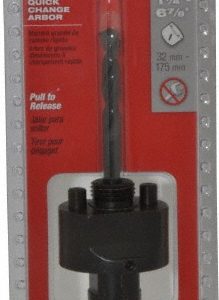 MILWAUKEE TOOL Hole Saw Arbor: 6" Saw Dia, Straight Shank, Drill Pilot 49-56-7250