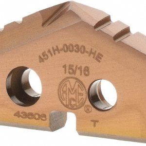 ALLIED MACHINE AND ENGINEERING Spade Drill Insert: 15/16" Dia, Seat Size 1, Cobalt, 132 deg Point 451H-0030-HE