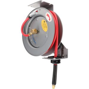 PRO-SOURCE Hose Reel with Hose: 3/8" ID Hose x 25', Spring Retractable 2810032510PRO