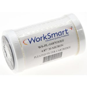 VALUE COLLECTION Plumbing Cartridge Filter: 2-1/2" OD, 4-7/8" Long, 30 micron, Polyester VC-PL-0487030EF