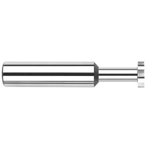 HARVEY TOOL Woodruff Keyseat Cutter: 1/4" Cut Dia, 3/64" Cut Width, 1/4" Shank Dia, Straight Tooth 22347