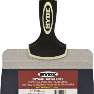 HYDE TOOLS Taping Knife: Tempered Steel, 8" Wide 09223