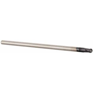ACCUPRO Ball End Mill: 0.125" Dia, 0.125" LOC, 2 Flute, Solid Carbide EM96100801
