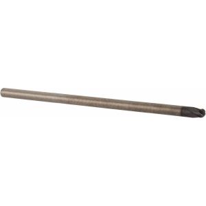 ACCUPRO Ball End Mill: 0.125" Dia, 0.125" LOC, 4 Flute, Solid Carbide EM21000801