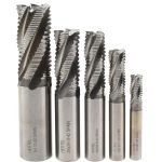 HERTEL End Mill Set: 1" Dia, 4 Flute, Square End 87646634