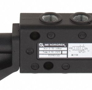 NORGREN Mechanically Operated Valve: Packed Spool, Roller Lever Actuator, 1/8" Inlet, 2 Position X3045122