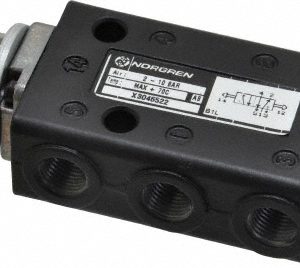 NORGREN Manually Operated Valve: 0.25" NPT Outlet, Packed Spool, Knob Actuated X3046522