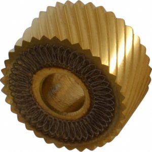 DORIAN TOOL Standard Knurl Wheel: 3/4" Dia, 90 &deg; Tooth Angle, 14 TPI, Diagonal, High Speed Steel 73310123770