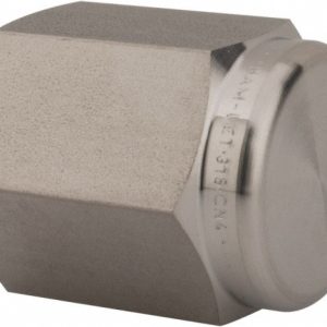 HAM-LET Pipe End Cap: 1/4" Fitting, 316 Stainless Steel 3001036