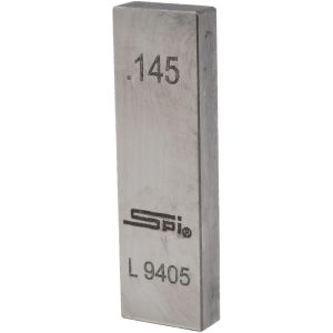 SPI Rectangle Steel Gage Block: 0.145", Grade AS-1 15-059-9