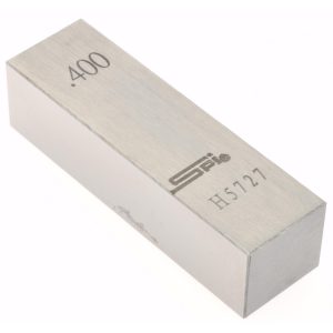 SPI Rectangle Steel Gage Block: 0.4", Grade AS-1 15-074-8