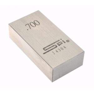 SPI Rectangle Steel Gage Block: 0.7", Grade AS-1 15-080-5