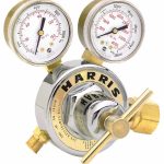 HARRIS PRODUCTS 580 CGA Inlet Connection, Male Fitting, 500 Max psi, Argon, Nitrogen & Helium Welding Regulator 3000606
