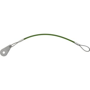 JERGENS 8" Long, Stainless Steel Cable Loop & Tab with Hole End, Quick Release Pin Lanyard 890058Q