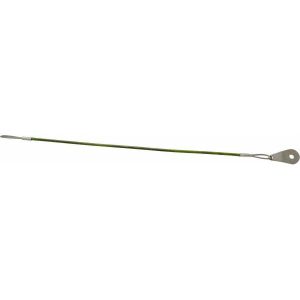 JERGENS 12" Long, Stainless Steel Cable Loop & Tab with Hole End, Quick Release Pin Lanyard 890062Q