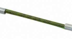 JERGENS 4" Long, Stainless Steel Cable Loop & Loop End, Quick Release Pin Lanyard 890204