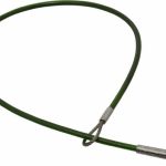 JERGENS 16" Long, Stainless Steel Cable Loop & Eye End, Quick Release Pin Lanyard 890316