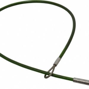 JERGENS 16" Long, Stainless Steel Cable Loop & Eye End, Quick Release Pin Lanyard 890316