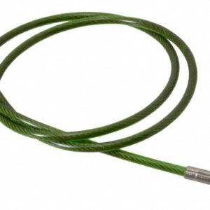 JERGENS 24" Long, Stainless Steel Cable Loop & Eye End, Quick Release Pin Lanyard 890324