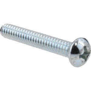 VALUE COLLECTION Machine Screw: #10-24 x 1-1/4" Length Under Head, Round Head, Phillips MPRI-1001250-100BX
