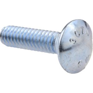 VALUE COLLECTION Carriage Bolt: 1/4-20, 1" Length Under Head, Square Neck 489020PS