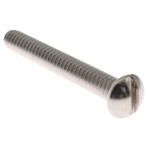 VALUE COLLECTION Machine Screw: #10-24 x 1-1/2", Round Head, Slotted R83924042