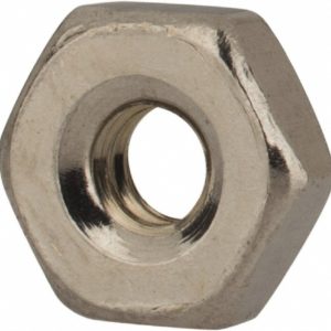 VALUE COLLECTION Machine Screw Hex Nut: #4-40, Grade 18-8 Stainless Steel, Bright/Uncoated Finish R83920013