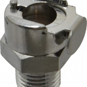 CPC COLDER PRODUCTS 1/4 NPT Brass, Quick Disconnect, Valved Coupling Body LCD10004