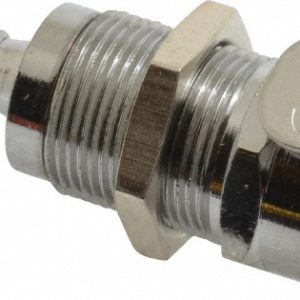 CPC COLDER PRODUCTS 1/4" Inside Tube Diam, Brass, Quick Disconnect, Hose Barb Valved Panel Mount Coupling Body LCD16004NA