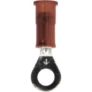 3M Circular Ring Terminal: Partially Insulated, 22 to 18 AWG, Crimp Connection 7010349238