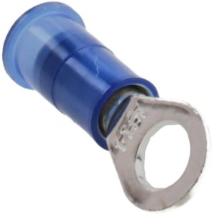3M Circular Ring Terminal: Partially Insulated, 16 to 14 AWG, Crimp Connection 7010319490