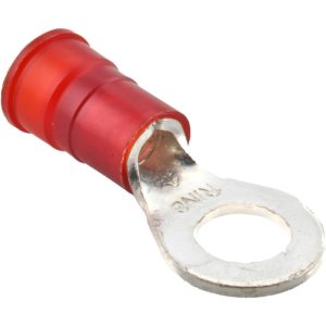 3M Circular Ring Terminal: Partially Insulated, 8 to 8 AWG, Crimp Connection 7010397387