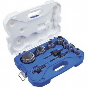 LENOX Contractor's Hole Saw Kit: 15 Pc, 3/4 to 3" Dia LXAH3GSET11